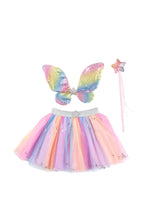 Load image into Gallery viewer, Rainbow Sequins Skirt, Wings, &amp; Wand
