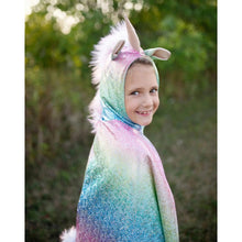 Load image into Gallery viewer, Reversible Unicorn Dragon Cape
