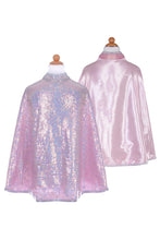 Load image into Gallery viewer, Silver Sequins Reversible Cape
