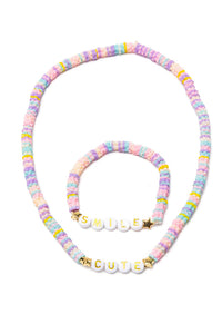 Cute Smile Necklace & Bracelet Set
