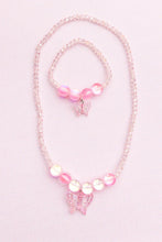 Load image into Gallery viewer, Boutique Holo Pink Crystal Necklace
