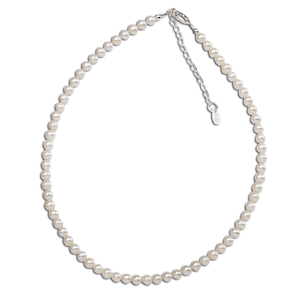 Sterling Silver Freshwater Pearl Necklace for Kids