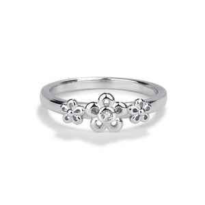 Sterling Silver Daisies Ring