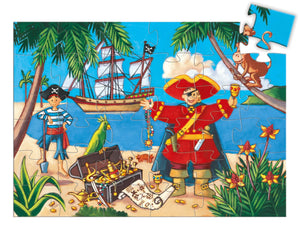 Silhouette Puzzle - Pirate & Treasure