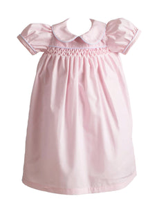 Calloway Daygown - Pink Piped in White