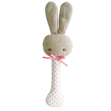 Load image into Gallery viewer, Baby Bunny Stick Rattle

