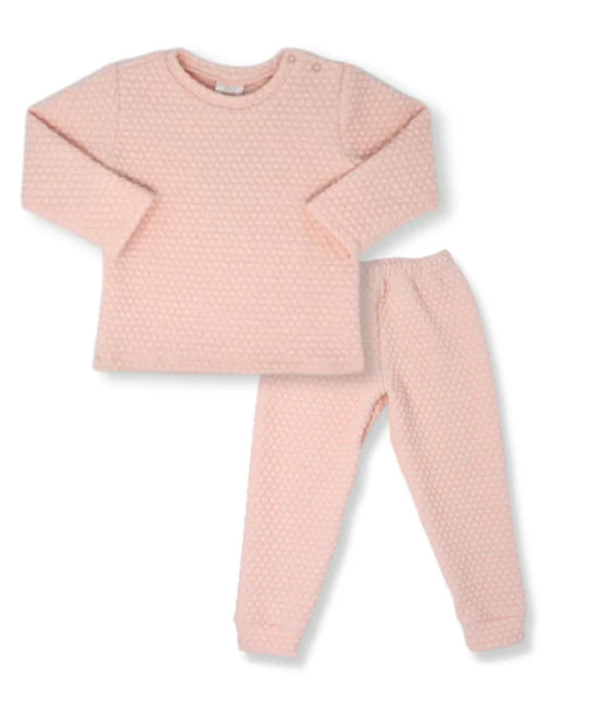 Quilted Sweatsuit - All Pink