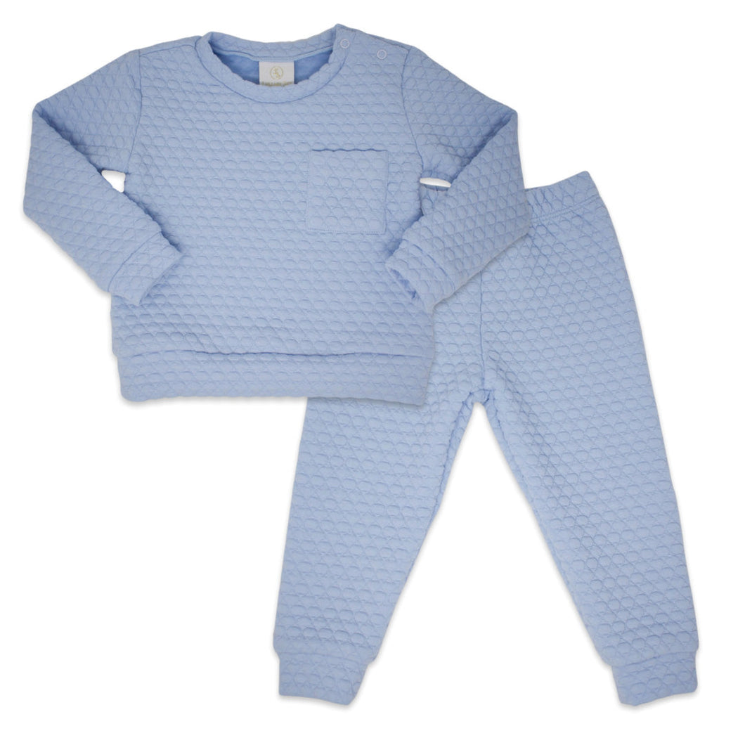 Quilted Sweatsuit - Blue