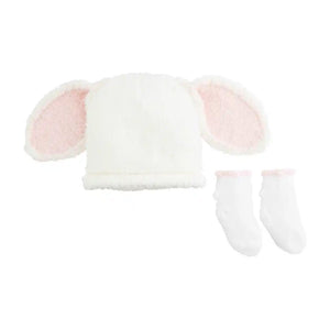 Pink Bunny Hat and Sock Set