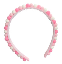 Load image into Gallery viewer, Pink Party Pom Pom Headband
