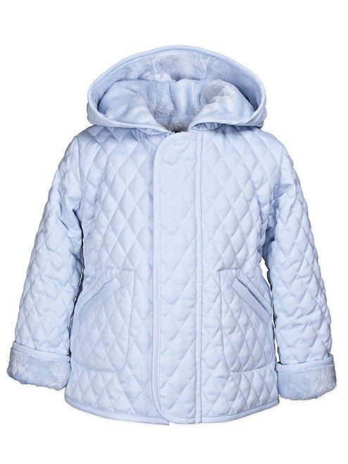 Hooded Barn Jacket Blue